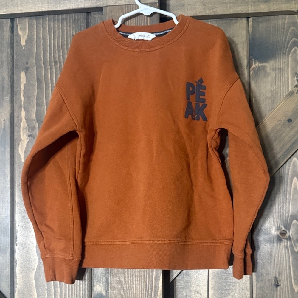 Peak boys Rust Crewneck Sweater